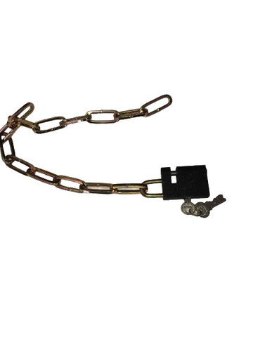 Chain With Padlock (Black)