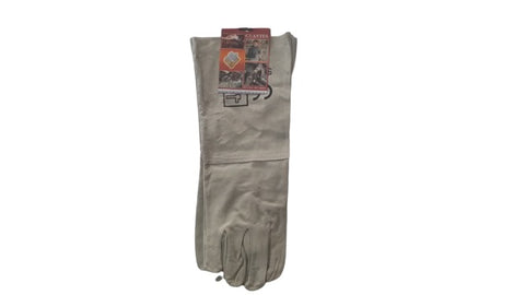 Glove Leather Long (16" Grey)