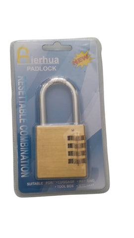 Padlock Coded (50mm+4 Number)